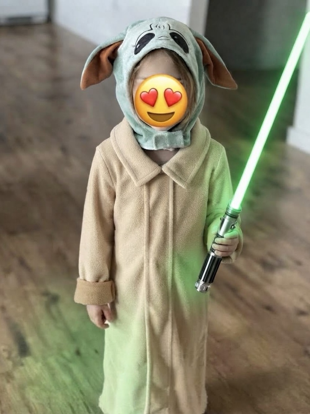 Kids Baby Yoda Halloween Costume (Hat & Coat)